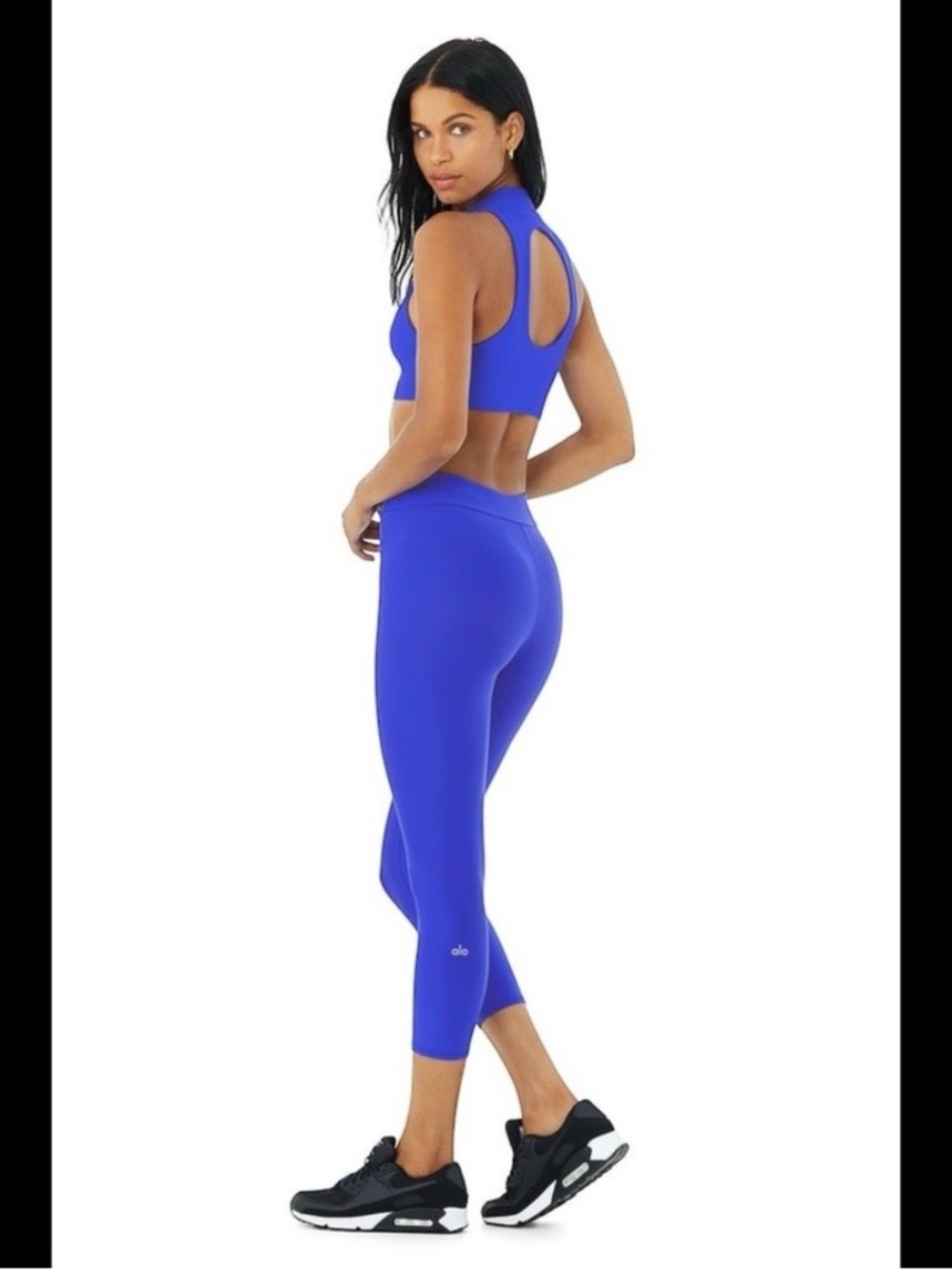 ALO Yoga Sculpt High-Waist 7/8 Leggings in Cobalt Blue